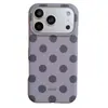 Estilo Ins Simple Lunares Manzana 17Promax Funda para Teléfono Móvil Adecuada para 16Promax Funda Protectora de Doble Capa 18Pro15