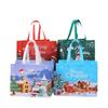Bolsa No Tejida Recubierta Transfronteriza Bolso de Mano Navideño Embalaje de Ropa Personalizado Bolso de Compras Plegable Estéreo