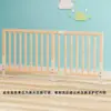 Valla de cama para bebé anticaída anticaída barandilla de cama infantil un lado madera maciza barandilla de cama elevada gran cama panel lateral de cama