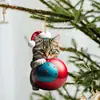 Pingente Série de Animais Fofos de Natal Transfronteiriço Presente Pingente de Árvore de Natal Pingente de Carro