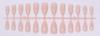 Cor sólida gota d'água armadura tira multi-cor amêndoa armadura nail art tira nua semiacabado armadura pontiaguda mista cor tira desgaste armadura atacado