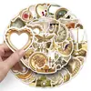 50 Pegatinas Estilo Palacio Dorado Retro Ins, Papelería Decorativa de Dibujos Animados Hermosa y Exquisita, Pegatinas para Portátil Guka