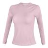 Ropa de Yoga de Secado Rápido Transfronteriza, Top Deportivo Adelgazante Elástico de Manga Larga Ajustado Redondo para Entrenamiento de Pilates