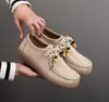 Zapatos Birkenstock Versátiles y Elegantes para Mujer, Nuevos 2026 Primavera y Otoño Planos de Moda con Cordones Slip-On Casuales de Moda
