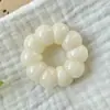 Qi Morado de la Raíz de Bodhi del Este Diente de Ajo Redondo Cortado Pequeño Retorcido a Mano Pieza de Mano de Mangostán Pulsera de Juguete Suave para Aliviar el Estrés Estudiantil