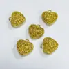Accesorios DIY Colgantes en Forma de Corazón Charms para Ropa Collar Joyería Corazón de Melocotón Cobre Fundido Latón en Blanco Diseños Creativos