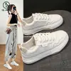 Zapatos Planos Blancos Marca Woodpecker 1 Modernos Estudiante Suela Gruesa Versión Coreana Zapatos Transpirables 6288