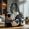 Bolso de Mano con Estampado de Moda Trendy para Mujer Bolso de Hombro Bolso Tote Acolchado Nuevo Producto Transfronterizo 3D Temu Amazon