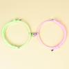 Pulsera luminosa de venta caliente europea y americana directa de fábrica, pulsera para pareja con succión magnética, un par de pulseras tejidas simples para hombre y mujer