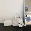 Bolsa Tote de Balde Plissada Moda Retrô Feminina 2026 Novo Estilo Coreano Bolsa de Ombro Único Mãe-Filho Bolsa Transversal para o Dia a Dia