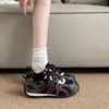Zapatos Deportivos Casuales Estilo Coreano Ins Suela Gruesa Aumenta Altura Bloque de Color Zapatos de Entrenamiento Alemanes para Mujer 2026 Otoño Invierno Nuevos Versátiles Forrest Gump