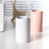 Vaso para enjuague bucal Taza de cerámica Portacepillos de dientes Vaso de agua para parejas Vaso cilíndrico Uso en hotel y hogar Porcelana blanca Minimalista moderno