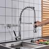 Popular Grifo Americano Transfronterizo con Manija Extraíble, Rociador Antisalpicaduras para Lavar Fregadero, Grifo Extraíble, Modelo para Hogar