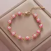 Retención de Color Galvanizado Ojo de Diablo Trébol de Cuatro Hojas Ojo de Diamante Pulsera Moda Femenina Simple Comercio Electrónico Transfronterizo Joyería Comercio Exterior