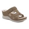 Js6331-2 Amazon 2025 Primavera e Verão Novo Estilo Xadrez Casual Anabela Sandálias de Praia Sapatos Femininos Atacado