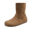 Botas de Neve para Mulheres 2025 Novo Inverno Veludo Acolchoado Quente Sapatos de Algodão Sapatos Femininos Pelo Integrado Birkenstock Botas Curtas