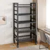 Estante prateleira piso sala de estar simples casa exposição estante prateleira de armazenamento ferro multi-camada rack de armazenamento de lanches