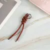 Moda Criativa Tendência Fivela Pendurada Nó Peruano Corda de Couro Tecelagem Acessórios Chaveiro de Carro Pingente de Bolsa de Boneca Atacado