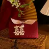 Caixa de Doces 2023 Nova Sacola de Doces de Caqui Caixa de Doces para Casamento Embalagem de Caixa de Presente de Alto Nível Caixa de Doces Suprimentos para Casamento