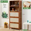 Gabinete de Almacenamiento Multicapa Hogareño Gabinete de Almacenamiento a Prueba de Polvo Estante de Almacenamiento para Snacks de Pie de Escritorio Montado en la Pared Gabinete de Almacenamiento Multifuncional