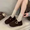 Sapatos Birkenstock com Solado Grosso, Aumentadores de Altura, Totalmente Cobertos, Sapatos Femininos 2026, Novos de Outono, Slip-on, Sapatos Únicos Birkenstock, Mocassins