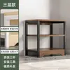 Rack de Armazenamento Multifuncional de Cozinha de Chão Mesa de Corte de Legumes Bancada Multicamadas Rack de Armazenamento de Panelas para Forno de Micro-ondas Armário Lateral Estreito