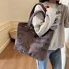 Bolsa Tote de Lona Grande Capacidade Casual para Mulheres 2026 Novo Estilo da Moda Bolsa de Mão para Passeio Bolsa de Compras Bolsa de Ombro para o Dia a Dia