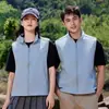 Roupa Casual de Pai para Primavera e Outono, Colete Masculino para Meia-Idade, Colete para Homens Idosos, Colete de Pai de Tamanho Grande
