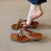 Chanclas de Moda para Mujer 2026, Estilo Nicho, con Pedrería, Acabado Mate, para Uso en Exteriores, Tacón de Cuña, Punta Abierta, Chanclas de Verano para Mujer