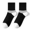 Meias de Cano Médio Color Block para Homem, Meias Esportivas de Cintura Versáteis e Confortáveis, Meias Casuais de Negócios Tendência Outono e Inverno