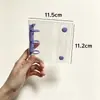 Álbum de fotos de estrella de 3 pulgadas cuaderno de hojas sueltas de PVC transparente 3 agujeros mini espiral de hojas sueltas diario de mano al por mayor