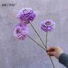 Nueva flor artificial de peonía koi de 3 cabezas, pintura al óleo, color boda, camino de boda, flor, ventana, paisajismo, decoración del hogar