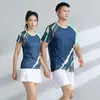 Uniformes de Equipo para Competencia Mayorista Transfronteriza, Uniformes de Bádminton de Secado Rápido para Verano, Uniformes Transpirables de Tenis de Mesa para Hombres y Mujeres, Uniformes de Entrenamiento de Voleibol