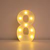 Venda quente 26 Inglês letras luzes LED símbolo modelagem luzes digitais aniversário confissão proposta atmosfera decorativo luzes coloridas