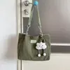 Bolsa tote casual estilo coreano para mulheres no atacado, nova coleção outono 2026, cor sólida, bolsa de ombro simples, bolsa de axila da moda
