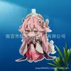 El dios original con personas alrededor del colgante de tela no tejida de la versión Q del dios del agua, juguete de moda de dibujos animados, bolsa de dolor para fiesta de estudiantes, debe colgarse