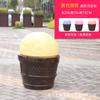 Ornamentos Grandes de Sorvete Simulado Escultura de Sobremesa ao Ar Livre Decoração de Macaron Donut Cone Loja de Bebidas Geladas Fibra de Vidro