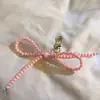 Colgante de clip con lazo de color sólido de aspecto elegante para teléfono móvil, cadena de pulsera corta, funda para cámara ccd, funda para auriculares