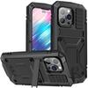 Adecuado para iPhone 15 Pro Max Funda a Prueba de Tres Elementos 17 Pro Lente Metal Full-Cover S25 Ultra Funda con Soporte 17 Air