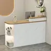Mostrador de Bar Caja Tienda Pequeña Tienda de Ropa Salón de Belleza Peluquería Recepción Mostrador Frontal Tienda de Ropa para Mujer Mesa de Caja Mostrador