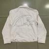 Traje de Mezclilla Blanco Alcatraz Chaqueta Vaquera Estilo Western Pantalones Cortos Sueltos Marca de Moda