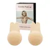 Adesivo de Silicone Respirável Sólido para Seios Orelhas de Coelho Anti-queda Push-up Adesivo para Aréola Superior Adesivo Puxa-seios para Sutiã Sem Costura