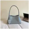 Bolsa Tecida Casual Shuai Mi Home com Textura, Bolsa de Ombro para Mulheres, Nova Bolsa de Mão Estilosa Verão 2026, Bolsa de Ombro da Moda