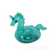 En Stock Flamingo Inflable de PVC Portavasos Flotante Posavasos Espesado Unicornio de Agua Base para Vasos Tipo Inflable