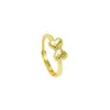 Novo Anel de Luz Dourado com Areia do Vietnã Anel de Laço Escama de Peixe de Luxo Design de Nicho Feminino Senso de Design Sem Descoloração a Longo Prazo Primeira Joia