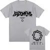 Camiseta Gráfica Divertida con Logo de la Banda Bad Omens para Hombre y Mujer Moda Hip Hop Camiseta Retro Informal Masculina de Manga Corta Oversize