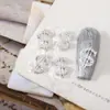 Explosiones Transfronterizas Joyería de Aleación para Uñas Dinero Dólar Joyería de Diamante Lujo Ligero Símbolo de Dólar Tridimensional Accesorios para Uñas Mayoreo