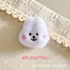 Lindo Conejo Zorro Animal Peluche Juguete Cabeza Accesorios para el Cabello Broche Accesorio para Ropa Muñeco de Peluche Dibujos Animados Colgante Pequeño