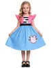 Vestido Cosplay Estilo Casa do Gabigaby Transfronteiriço Fantasia de Halloween Vestido Princesa Plissado para Meninas