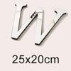 Ventas Calientes Transfronterizas 20cm Tamaño Grande 3D Acrílico Letra Inglesa Espejo Adhesivo de Pared Autoadhesivo Combinación Adhesivo de Espuma Eva